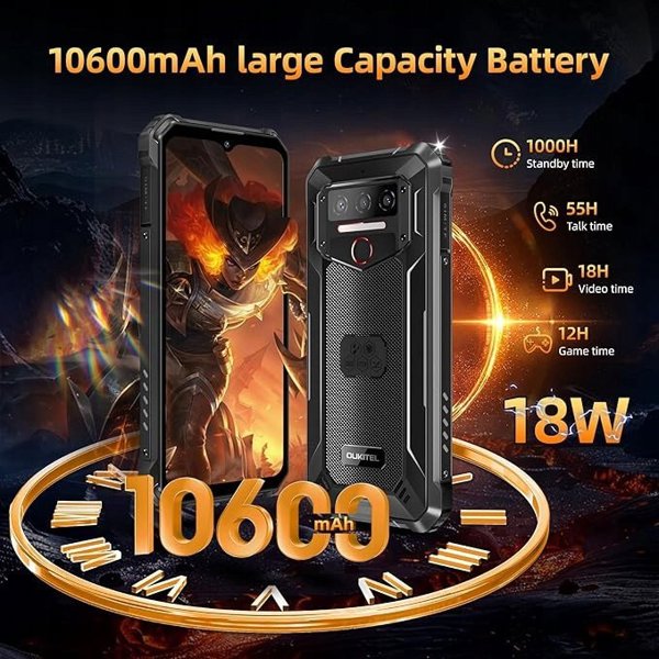 Τηλέφωνο Oukitel WP23 Plus, 256/8 GB, μαύρο