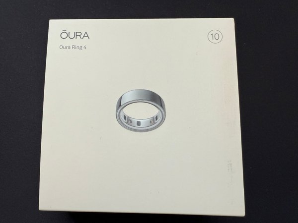 Oura Ring 4 έξυπνο δαχτυλίδι, Ασημί, μέγεθος 10