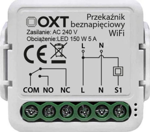 OXT OXT MINI ΜΟΝΑΔΑ ΡΕΛΕ ΧΩΡΙΣ ΤΑΣΗ WIFI TUYA
