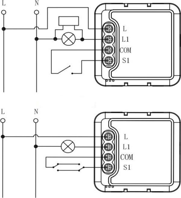 OXT Μονάδα OXT mini ρελέ 1 κύκλωμα χωρίς N ZigBee TUYA