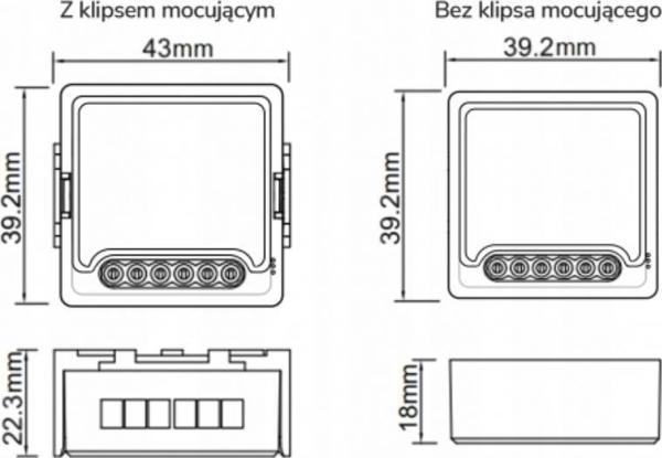 OXT Μονάδα OXT mini ρελέ 1 κύκλωμα χωρίς N ZigBee TUYA