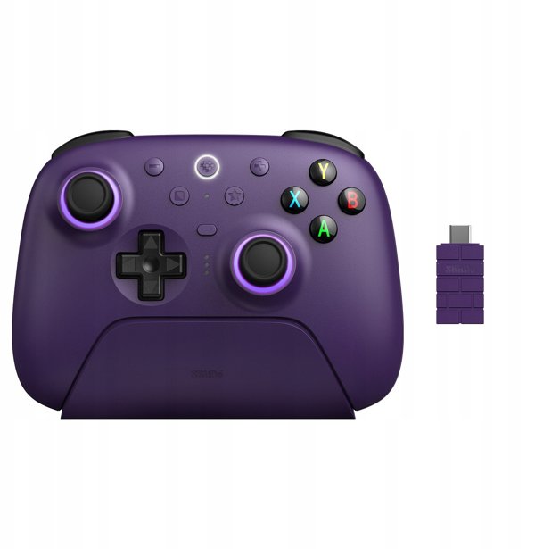 8BitDo Ultimate 2 Ασύρματο Χειριστήριο Παιχνιδιών 2.4G, PC, Μωβ