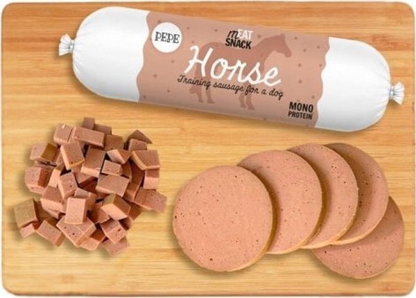 Paka Zwierzaka PEPE Λουκάνικο Horse (κρέας αλόγου) 200g