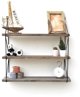 Επιτοίχιο ράφι Kalune Design Wall Shelf 792, 55 cm, σκούρο καφέ/μαύρο