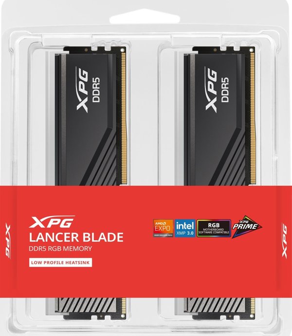 Μνήμη ADATA XPG Lancer Blade RGB, DDR5, 64 GB, 6000MHz, CL30 (AX5U6000C3032G-DTLABRBK)