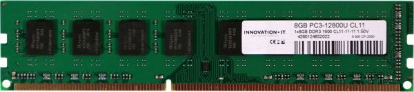 Μνήμη Innovation IT DDR3, 8 GB, 1600MHz, CL11 (4260124852022)