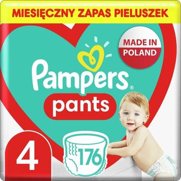 Pampers Παντελόνια Πάνες 4, 9-15 κιλά, 176 τεμ.