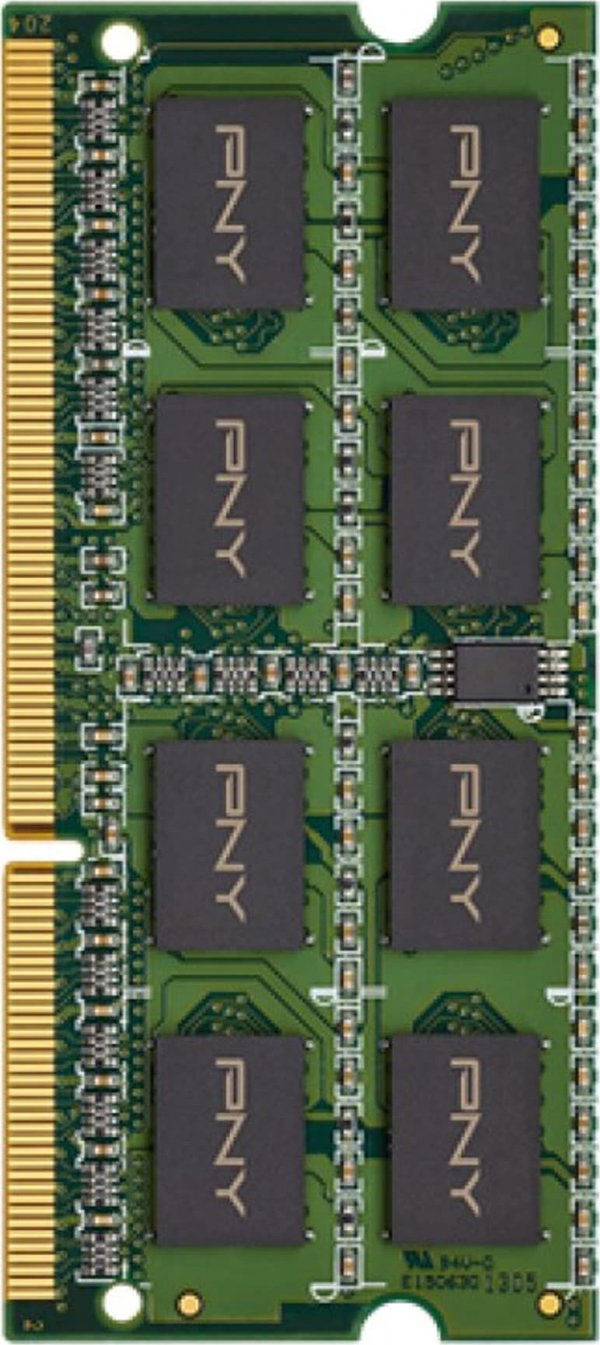Μνήμη laptop PNY SODIMM, DDR3L, 8 GB, 1600 MHz, CL11 (MN8GSD31600-SI)
