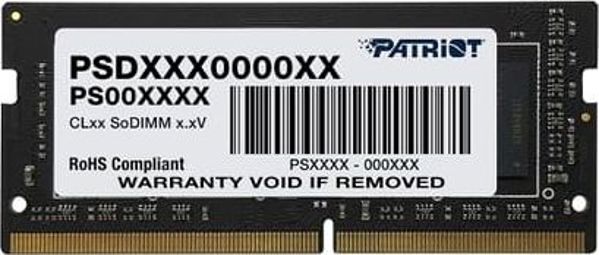 Μνήμη για φορητό υπολογιστή Patriot Signature, SODIMM, DDR4, 4 GB, 2666 MHz, CL19 (PSD44G266681S)