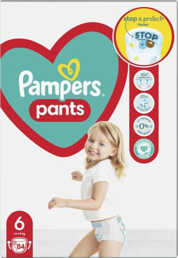 Pampers Παντελόνια Πάνες 6, 14-19 κιλά, 84 τεμ.