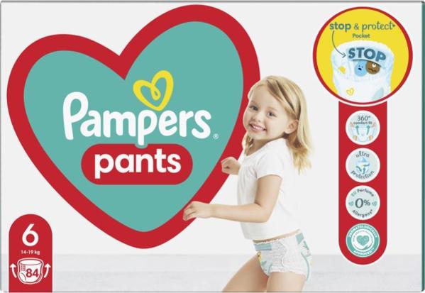 Pampers Παντελόνια Πάνες 6, 14-19 κιλά, 84 τεμ.