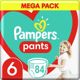 Pampers Παντελόνια Πάνες 6, 14-19 κιλά, 84 τεμ.