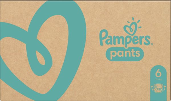 Pampers Βρακάκια Πάνες 6, 14-19 kg, 132 τεμ.