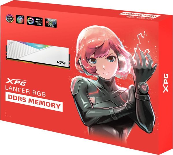 Μνήμη ADATA XPG Lancer RGB, DDR5, 64 GB, 6400MHz, CL32 (AX5U6400C3232G-DCLARWH)