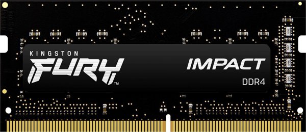 Μνήμη για φορητό υπολογιστή Kingston Fury Impact, SODIMM, DDR4, 32 GB, 3200 MHz, CL20 (KF432S20IBK2/32)