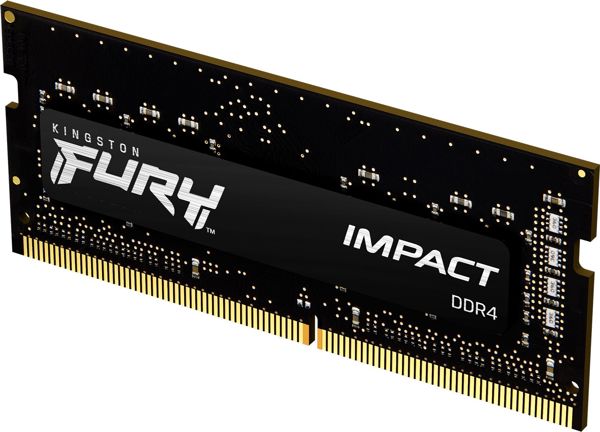 Μνήμη για φορητό υπολογιστή Kingston Fury Impact, SODIMM, DDR4, 32 GB, 3200 MHz, CL20 (KF432S20IBK2/32)