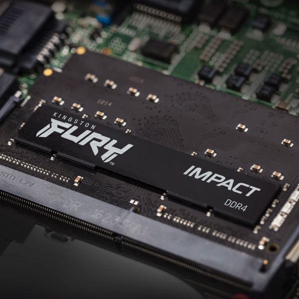 Μνήμη για φορητό υπολογιστή Kingston Fury Impact, SODIMM, DDR4, 32 GB, 3200 MHz, CL20 (KF432S20IBK2/32)