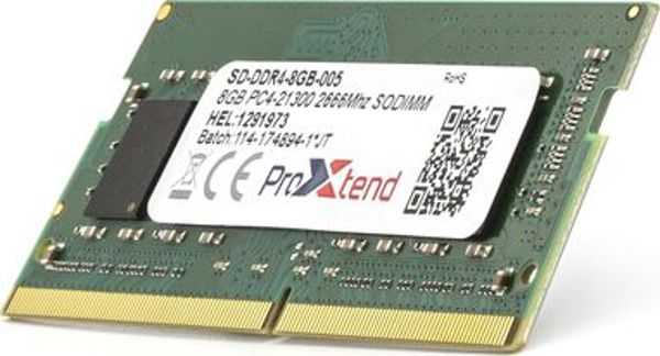 Μνήμη για φορητό υπολογιστή ProXtend SODIMM, DDR4, 8 GB, 2666 MHz, CL19 (SD-DDR4-8GB-005)