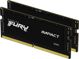 Μνήμη για φορητό υπολογιστή Kingston Fury Impact, SODIMM, DDR5, 16 GB, 4800 MHz, CL38 (KF548S38IBK2-16)