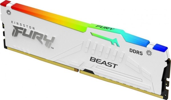 Μνήμη Kingston Fury Beast RGB, DDR5, 16 GB, 6400MHz, CL32 (KF564C32BWEA-16)