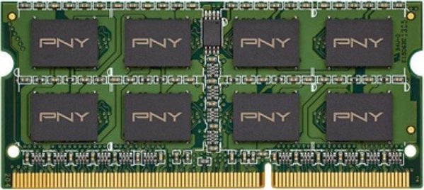 Μνήμη για φορητό υπολογιστή PNY SODIMM, DDR3, 8 GB, 1600 MHz, (SOD8GBN12800/3L-SB)