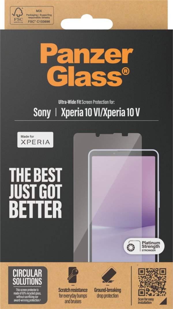 Προστατευτικό οθόνης PanzerGlass PanzerGlass Sony Xperia 10 VI / UWF 13399656 5715685000355