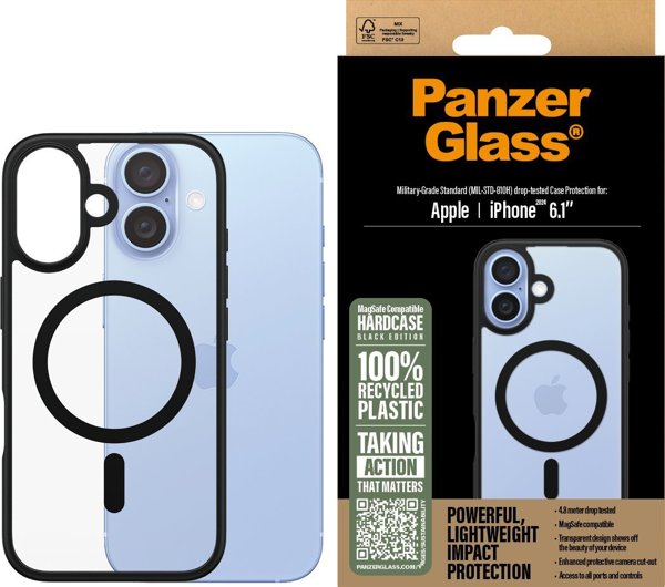 PanzerGlass PanzerGlass HardCase Black MagSAFE  iPhone '24 6.1"