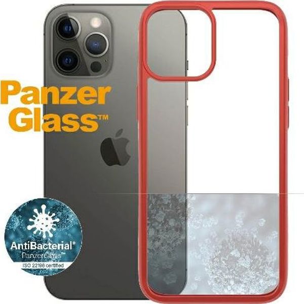 PanzerGlass Etui ClearCase για iPhone 12 Pro Max Mandarin Red Αντιβακτηριακό