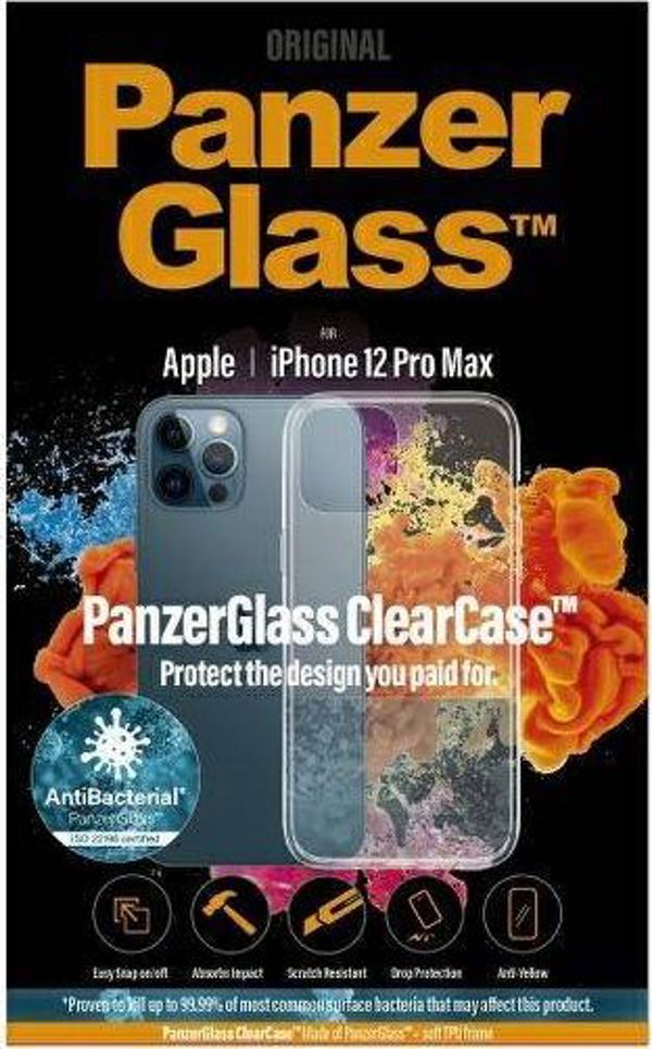 PanzerGlass ΘΗΚΗ PANZERGLASS ΓΙΑ IPHONE 12 PRO MAX ΑΝΤΙΒΑΚΤΗΡΙΑΚΗ