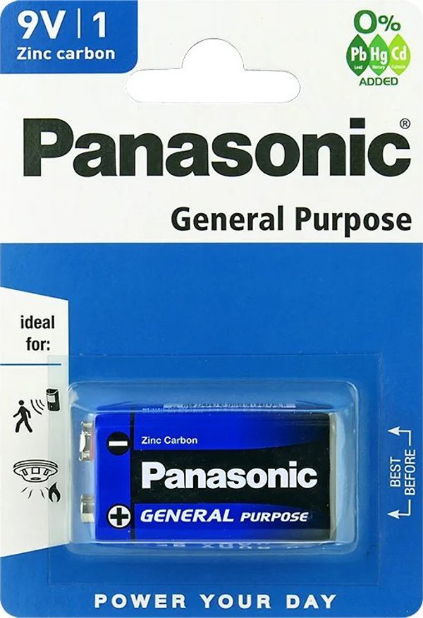 Panasonic Μπαταρία 9V Block 1 τεμ.