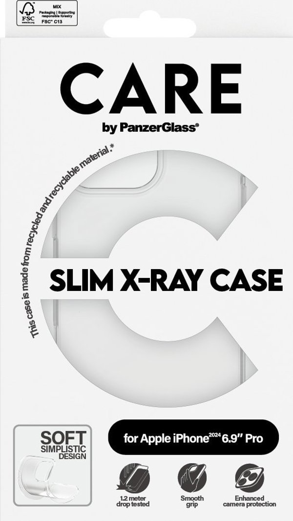 PanzerGlass CARE Case Fashion X-Ray Soft Basic iPhone '24 6.9" Pro