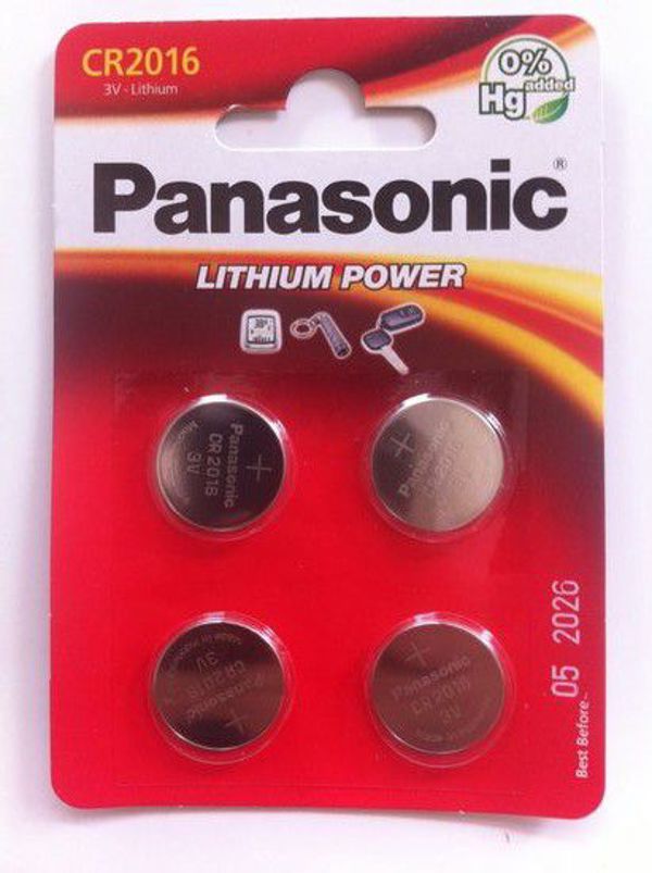 Panasonic Μπαταρία Lithium Power CR2016 90mAh 4 τεμ.