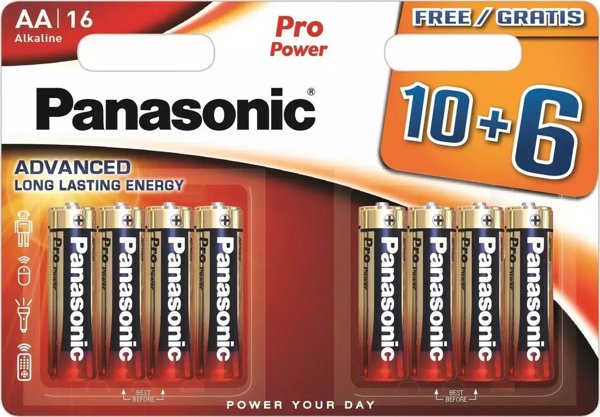 Panasonic Panasonic Pro Power battery LR6PPG/16B 10+6pcs