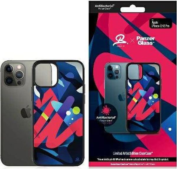 PanzerGlass PanzerGlass ClearCase iPhone 12/12 Pro 6,1" Mikael B Limited Artist Edition Antibacterial