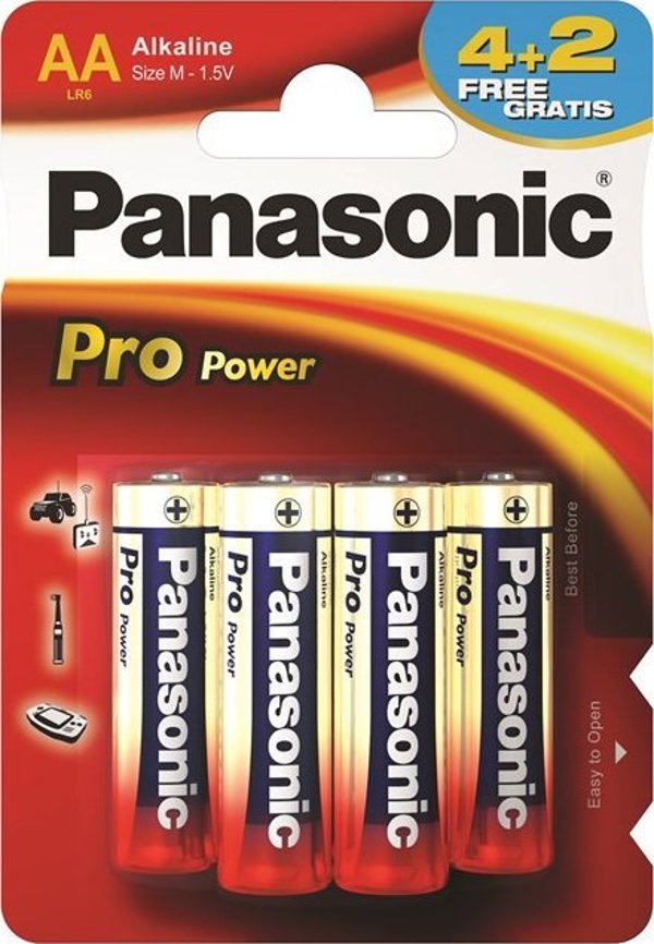Μπαταρία Panasonic Pro Power LR6PPG/6B (4+2)