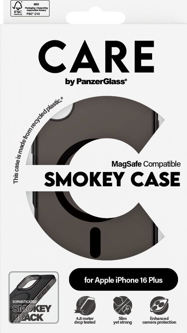 PanzerGlass CARE by PanzerGlass Flagship Case iPhone 16 Plus 6.7" dymny/smokey MagSafe 1351