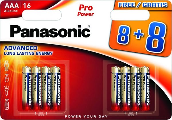 Μπαταρία Panasonic Pro Power LR03PPG/16B (8+8 τεμ.)