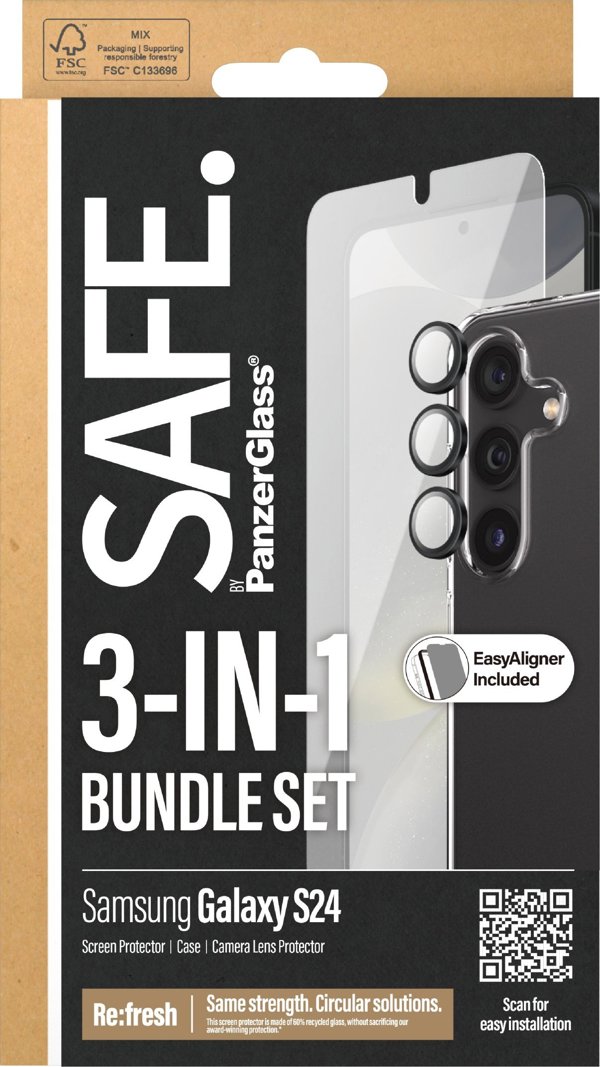 PanzerGlass PanzerGlass SAFE. Bundle Galaxy S24 (Case+Glas+Kameraglas)
