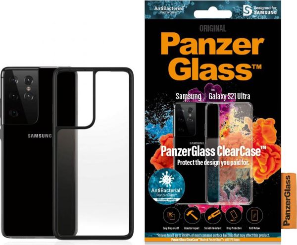 PanzerGlass Etui ClearCase BlackFrame για Samsung Galaxy S21 Ultra