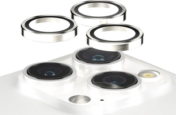 PanzerGlass PanzerGlass Hoops iPhone 15 Pro, Pro Max Λευκό Μέταλλο