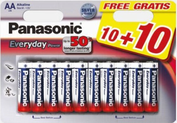 Μπαταρία Panasonic Everyday Power LR03EPS/20BW (10+10)