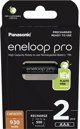 Panasonic Eneloop Pro Επαναφορτιζόμενες Μπαταρίες AAA / R03 930mAh, 2 Τεμάχια