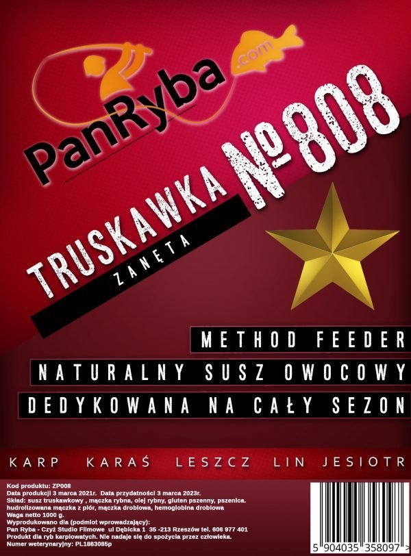 Pan Ryba Zaneta Method Feeder 808 Φράουλα