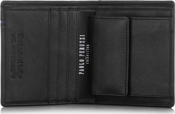 Paolo Peruzzi Ανδρικό Δερμάτινο Πορτοφόλι PAOLO PERUZZI RFID IN-14-BLU
