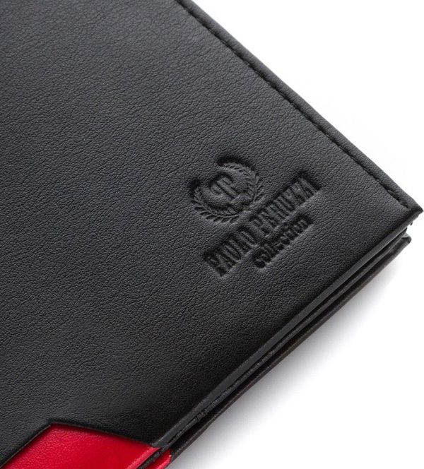 Paolo Peruzzi Ανδρικό Πορτοφόλι Δερμάτινο RFID IN-16-RED
