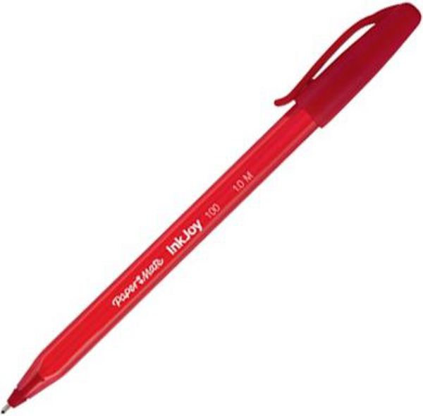 Paper Mate Στυλό InkJoy 100 Cap M κόκκινο (40K082B)