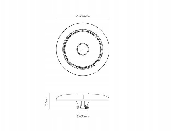 Φωτιστικό πάρκου PARKLITE 80-100-120W, CCT, 9600-14400lm, 120lm/W γκρι, 100deg