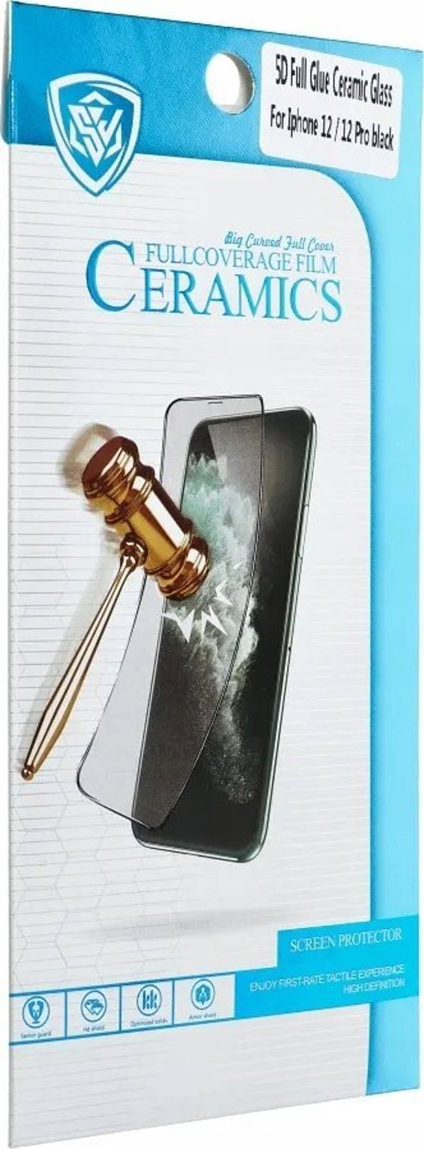 Partner Tele.com 5D Full Glue Ceramic Glass - για Motorola G13 / G23 / G53 μαύρο