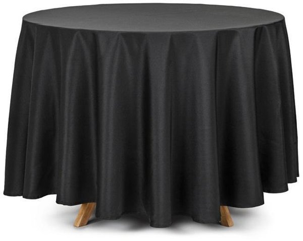 PartyDeco OBRO1-010, Round, Black, Tablecloth, Indoor, 230 x 230 cm, 1 pc(s)