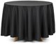 PartyDeco OBRO1-010, Round, Black, Tablecloth, Indoor, 230 x 230 cm, 1 pc(s)